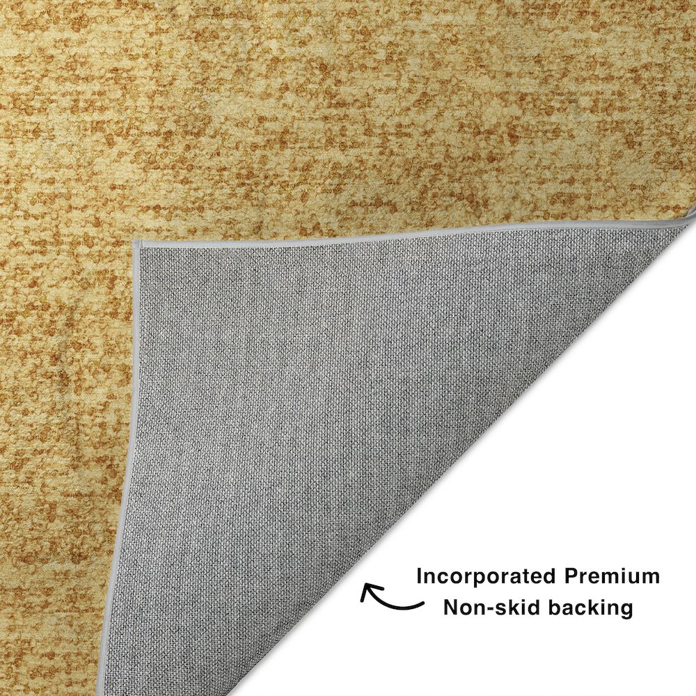 Luxury Washable Voyage VY2 Gold 8' x 10' Rug. Picture 4
