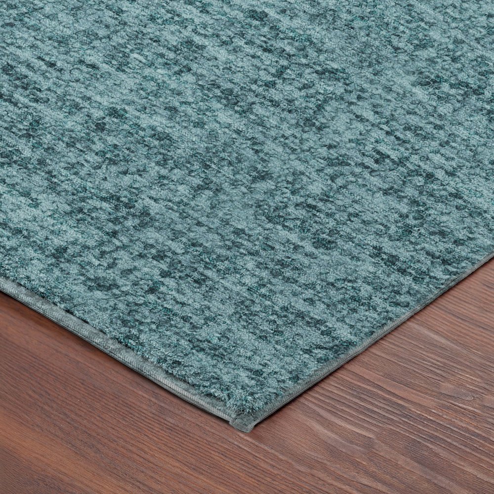 Luxury Washable Voyage VY2 Teal 8' x 10' Rug. Picture 2