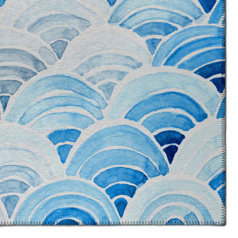Indoor/Outdoor Surfside ASR35 Blue Washable 8' x 10' Rug. Picture 3