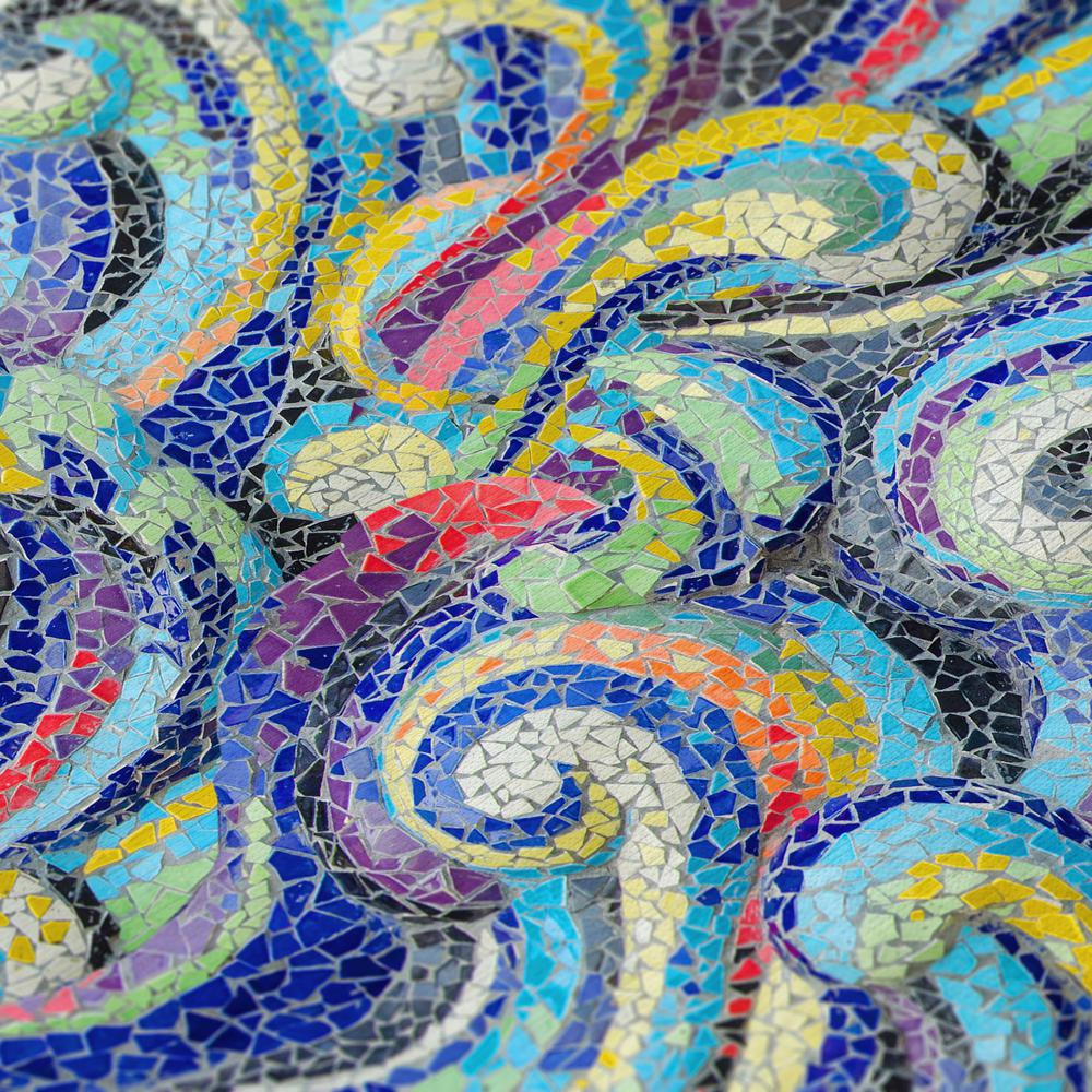 Indoor/Outdoor Surfside ASR44 Ocean Washable 8' x 10' Rug. Picture 7