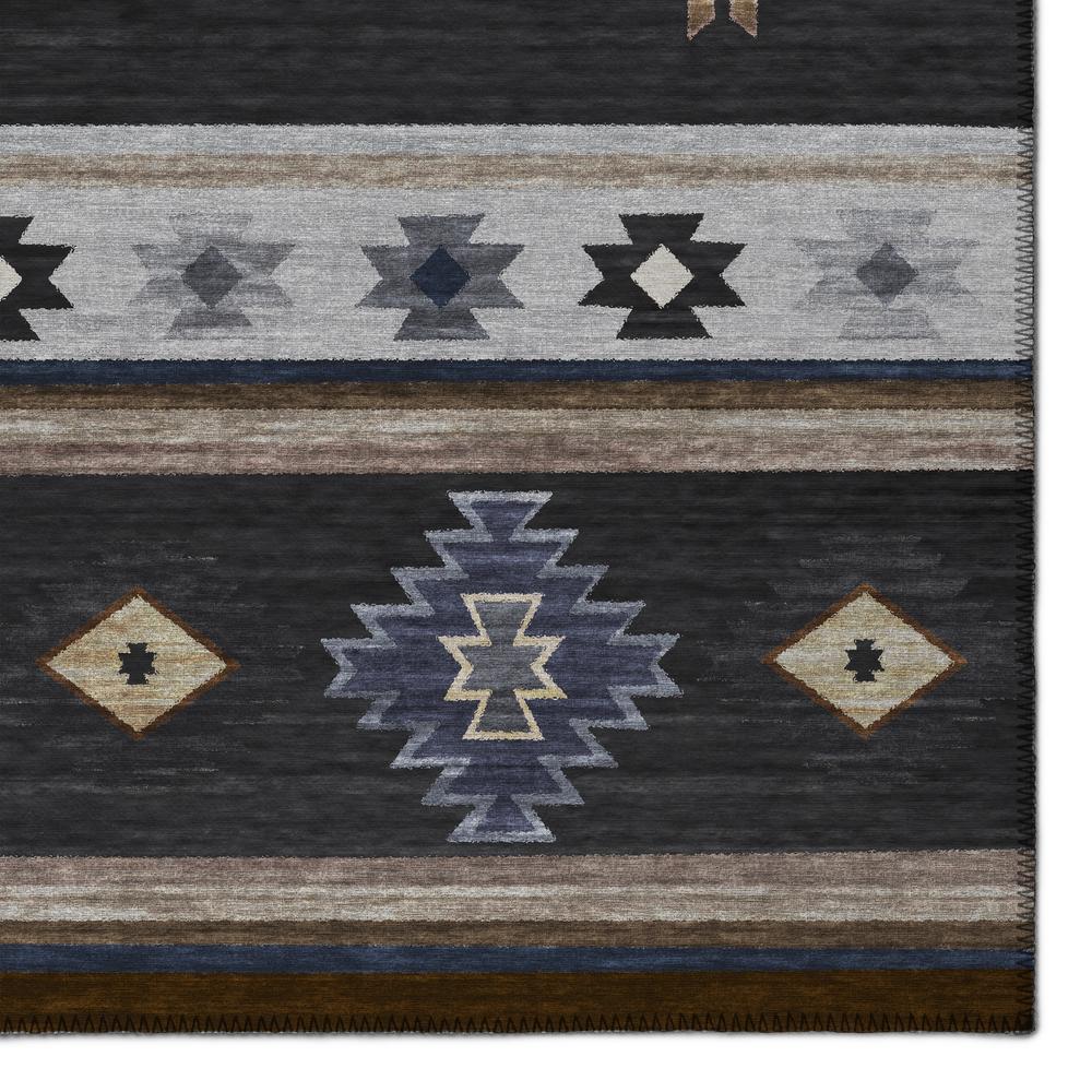 Indoor/Outdoor Sonora ASO34 Midnight Washable 8' x 10' Rug. Picture 3