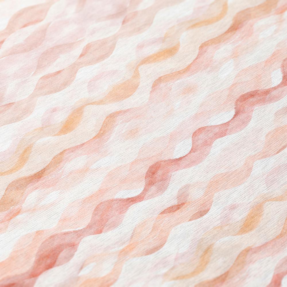 Indoor/Outdoor Surfside ASR46 Peach Washable 8' x 10' Rug. Picture 7