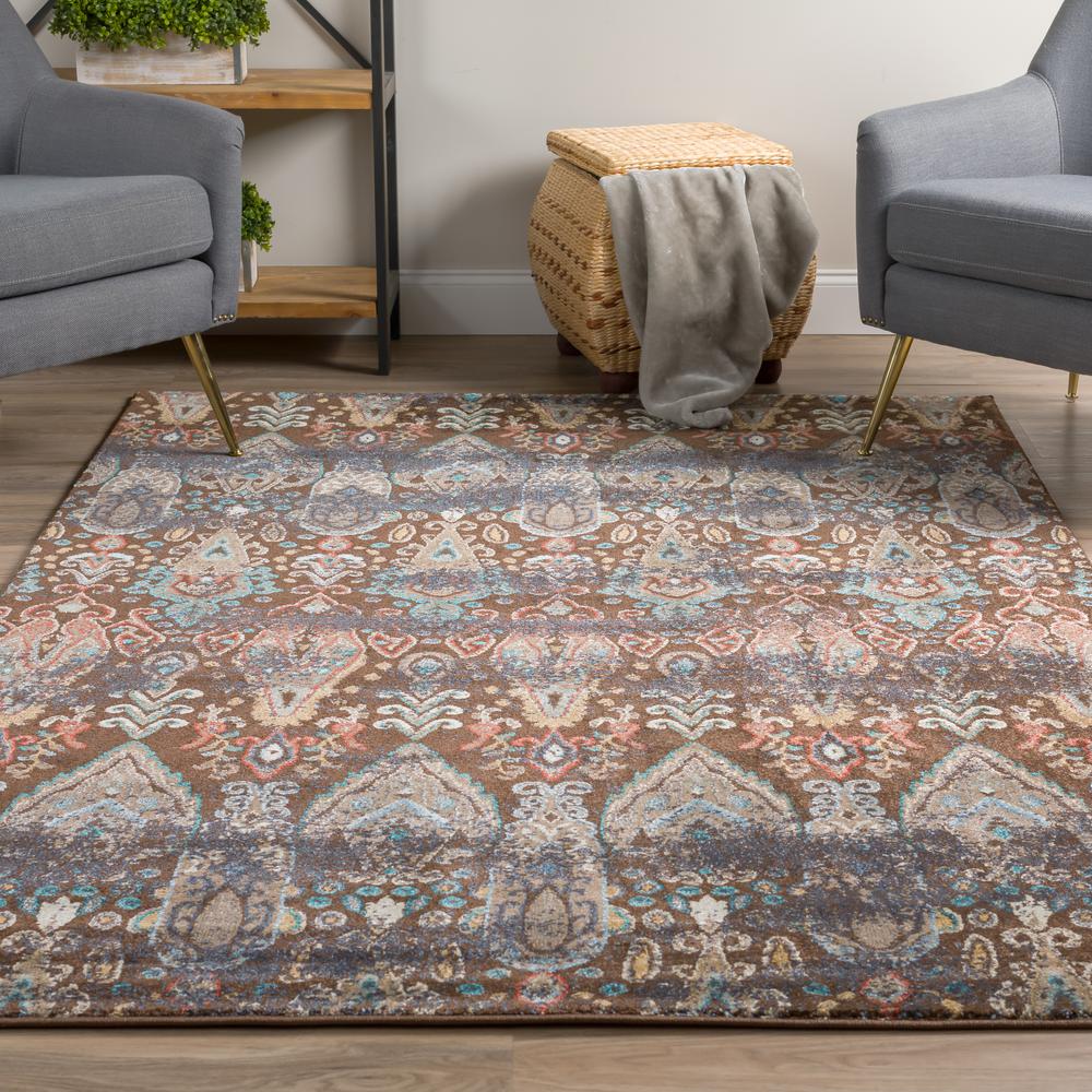 Geneva GV315 Chocolate 3'3" x 5'1" Rug. Picture 2