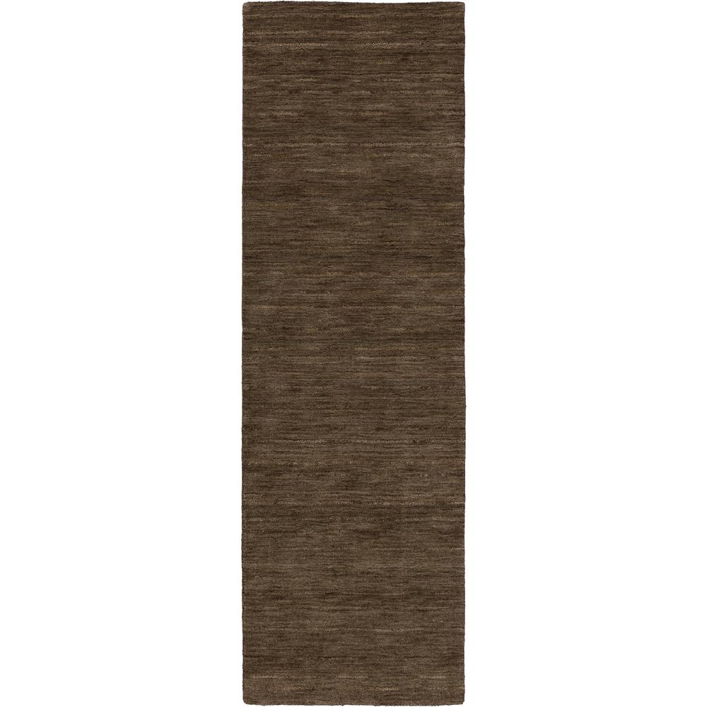 Rafia RF100 Chocolate 2'3" x 7'6" Runner Rug. Picture 1