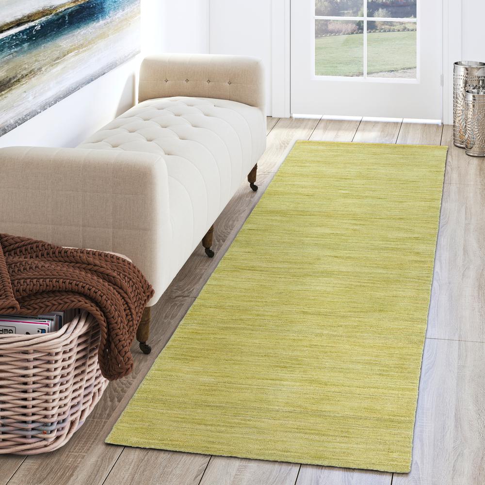 Rafia RF100 Kiwi 2'3" x 7'6" Runner Rug. Picture 2