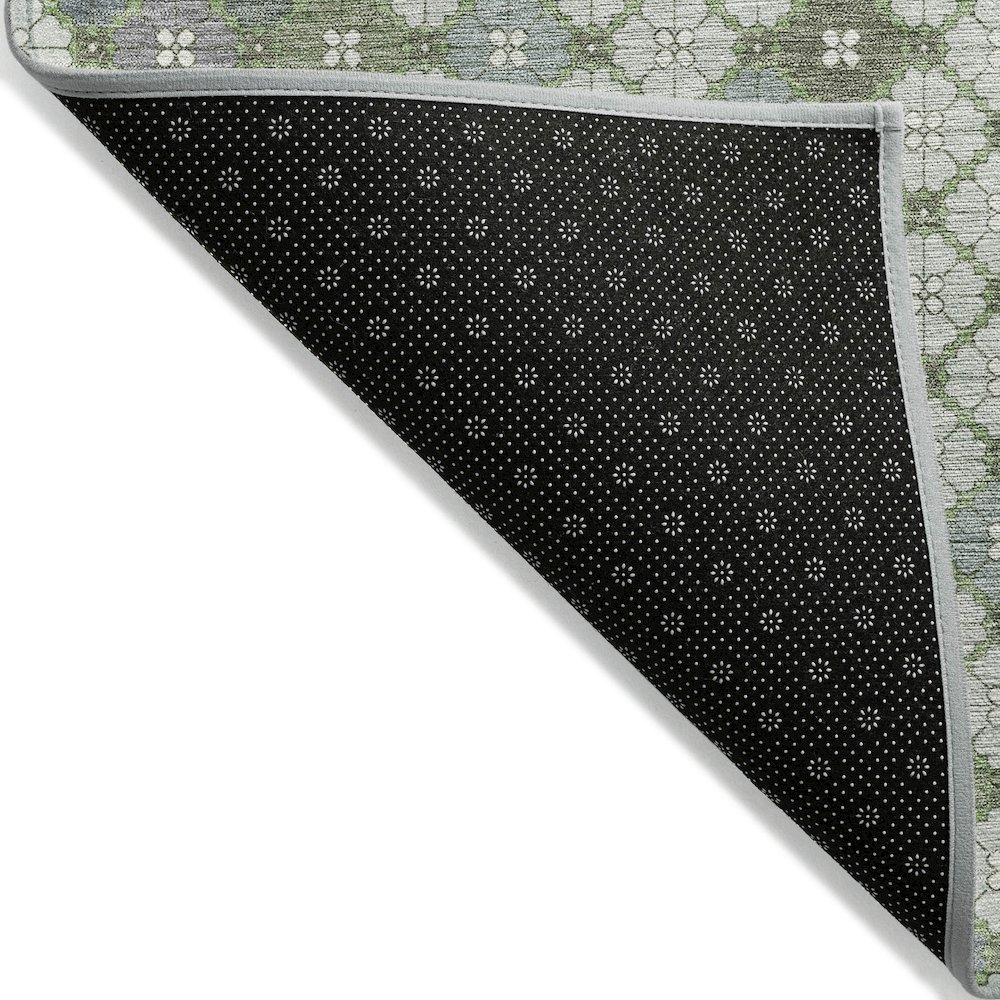 Machine Washable Indoor/Outdoor Chantille Mint 9' x 12' Rug. Picture 2