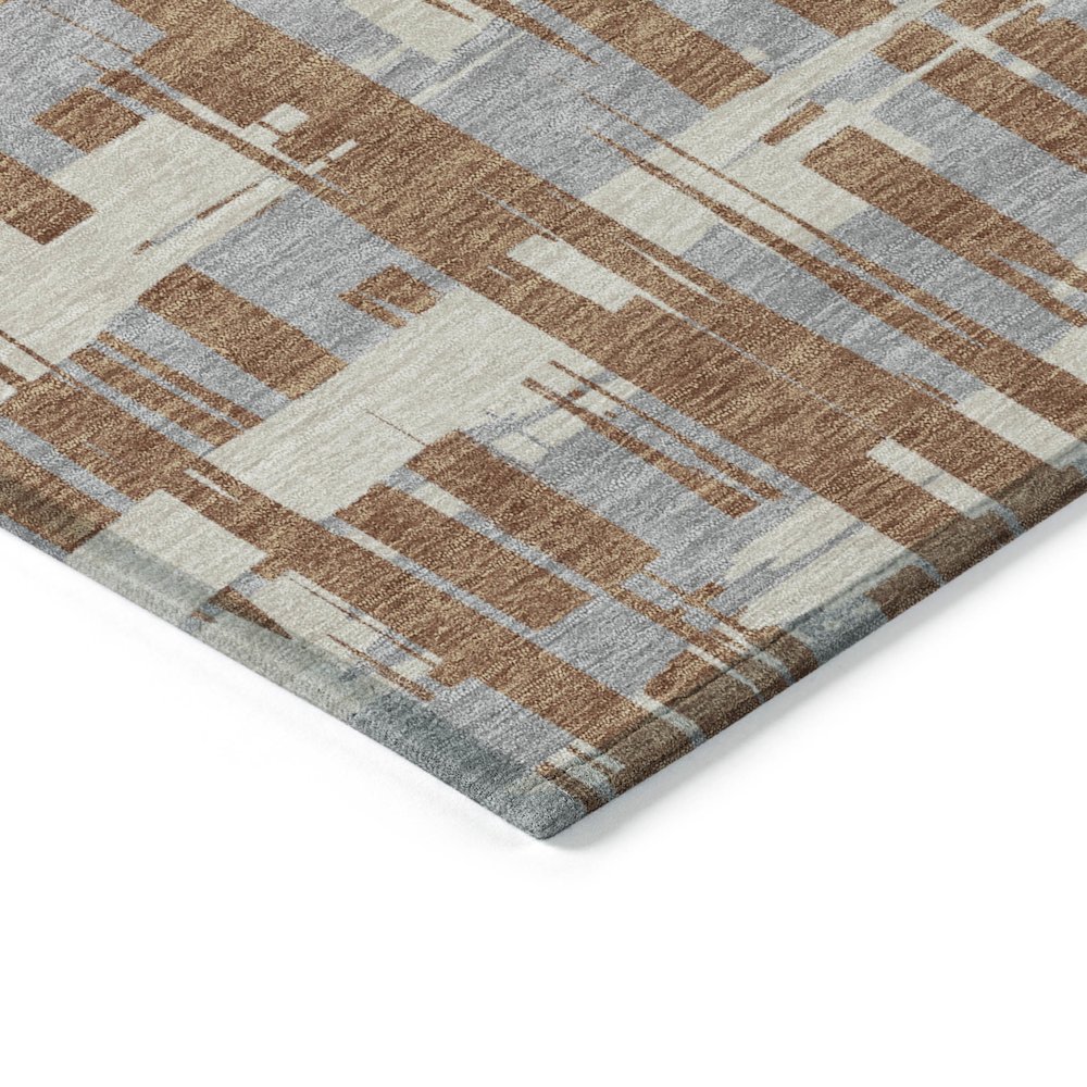 Machine Washable Indoor/Outdoor Chantille Paprika 9' x 12' Rug. Picture 3