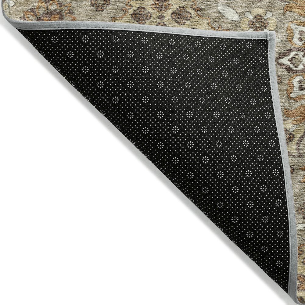 Machine Washable Indoor/Outdoor Chantille Taupe 9' x 12' Rug. Picture 2