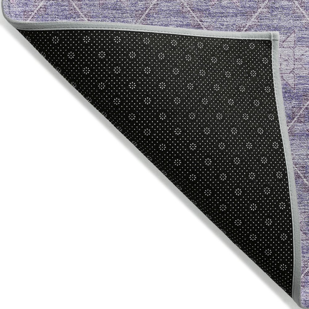 Machine Washable Indoor/Outdoor Chantille Purple 9' x 12' Rug. Picture 2