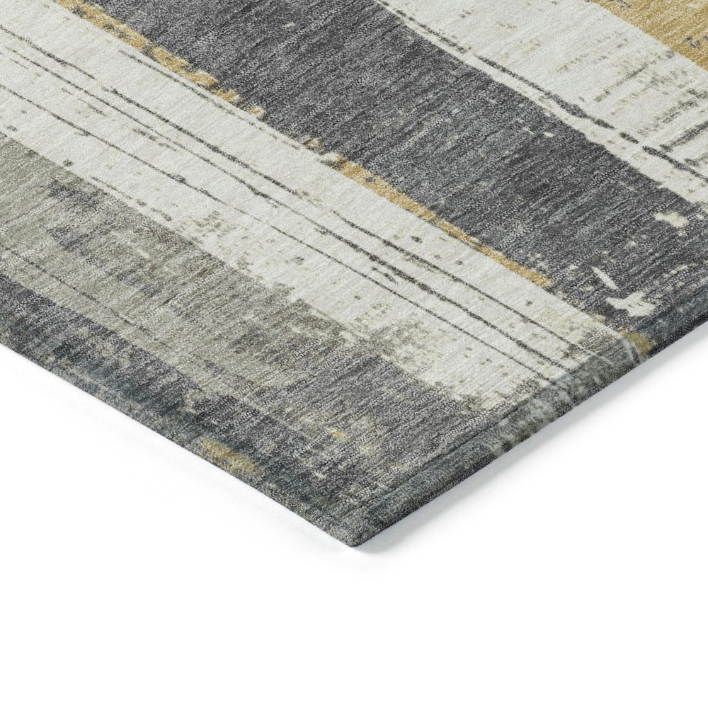 Machine Washable Indoor/Outdoor Chantille Gold 9' x 12' Rug. Picture 3