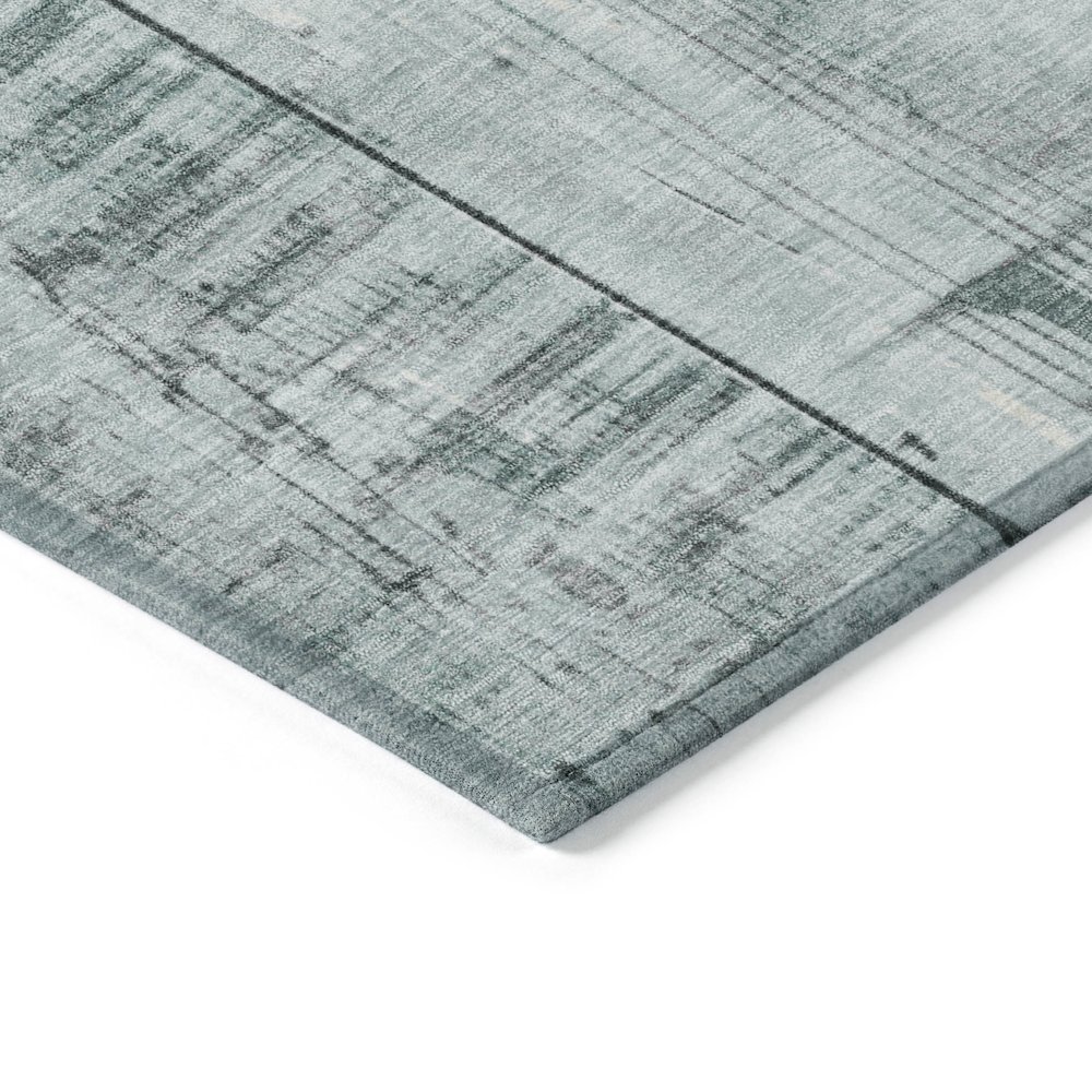 Machine Washable Indoor/Outdoor Chantille Seafoam 9' x 12' Rug. Picture 3