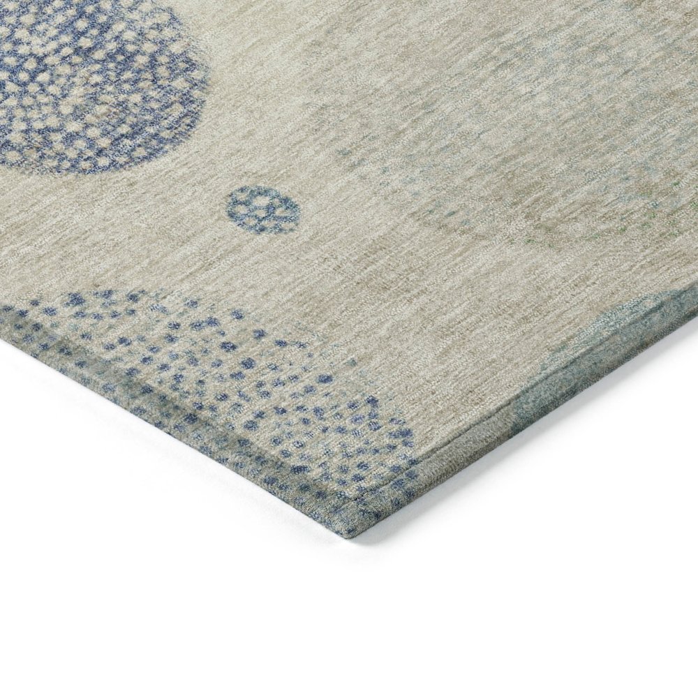 Machine Washable Indoor/Outdoor Chantille Ivory 9' x 12' Rug. Picture 3