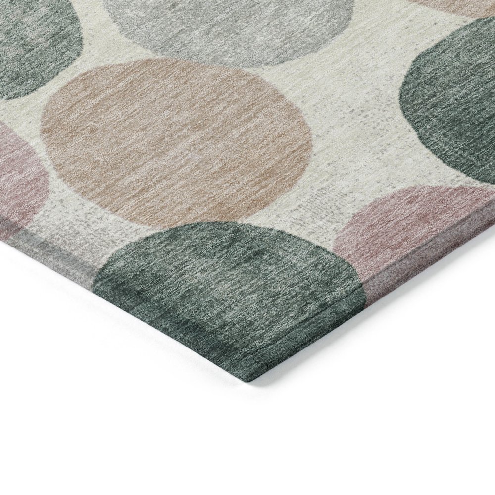 Machine Washable Indoor/Outdoor Chantille Salmon 9' x 12' Rug. Picture 3