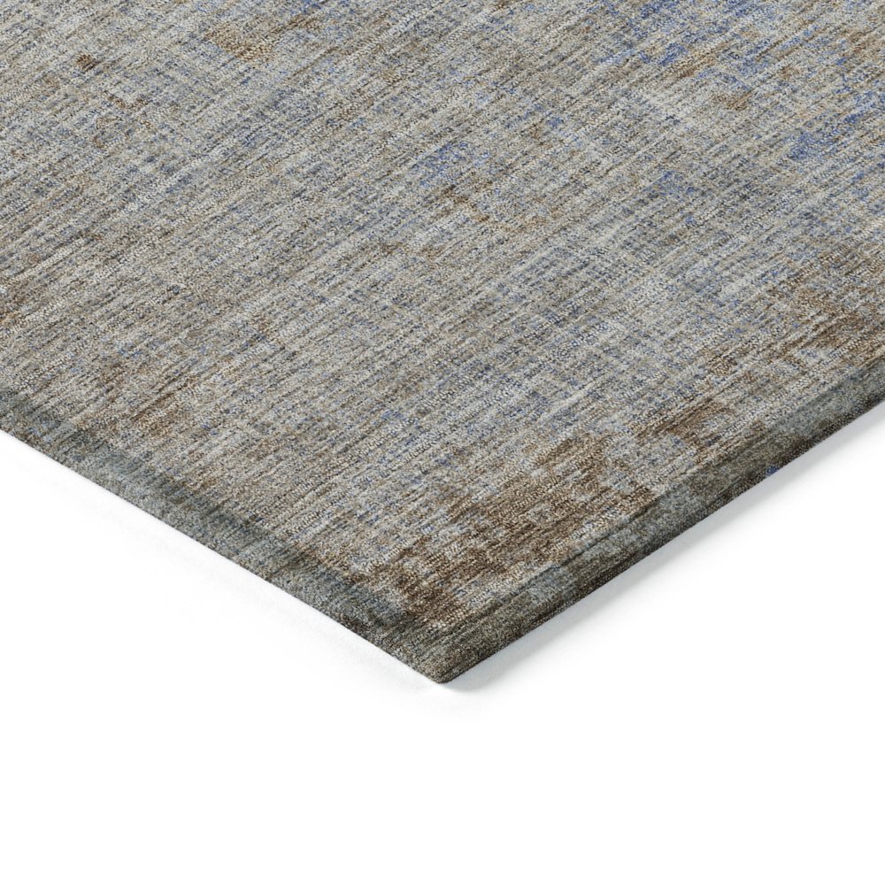 Machine Washable Indoor/Outdoor Chantille Taupe 9' x 12' Rug. Picture 3