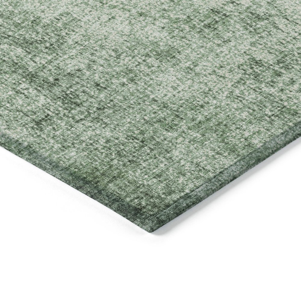 Machine Washable Indoor/Outdoor Chantille Green 9' x 12' Rug. Picture 3