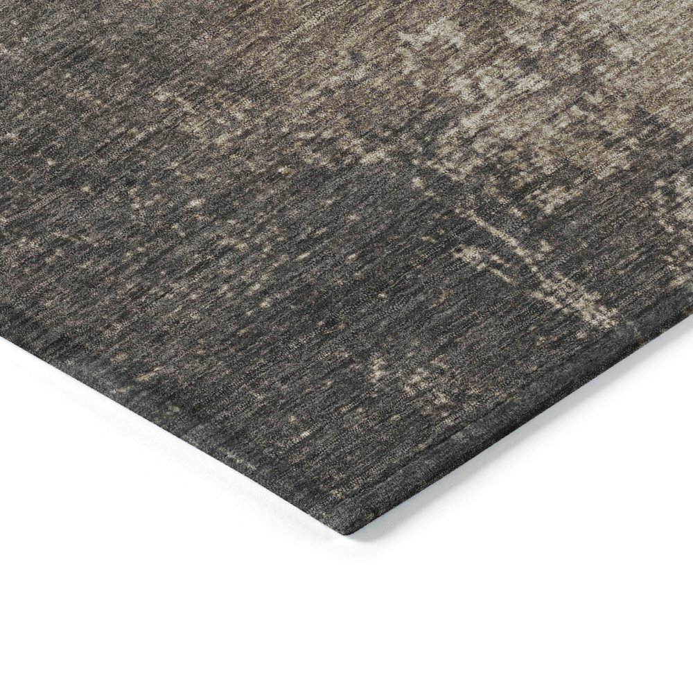 Machine Washable Indoor/Outdoor Chantille Taupe 9' x 12' Rug. Picture 3