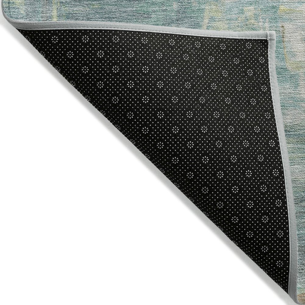 Machine Washable Indoor/Outdoor Chantille Seafoam 9' x 12' Rug. Picture 2