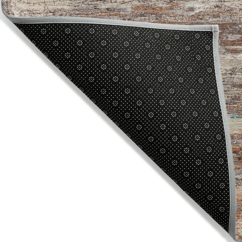 Machine Washable Indoor/Outdoor Chantille Terracotta 9' x 12' Rug. Picture 2