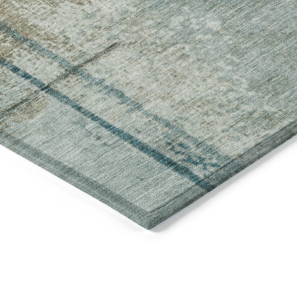 Machine Washable Indoor/Outdoor Chantille Seafoam 9' x 12' Rug. Picture 3