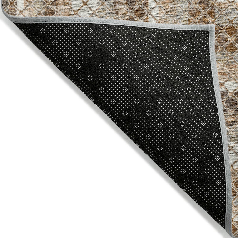 Machine Washable Indoor/Outdoor Chantille Chocolate 9' x 12' Rug. Picture 2