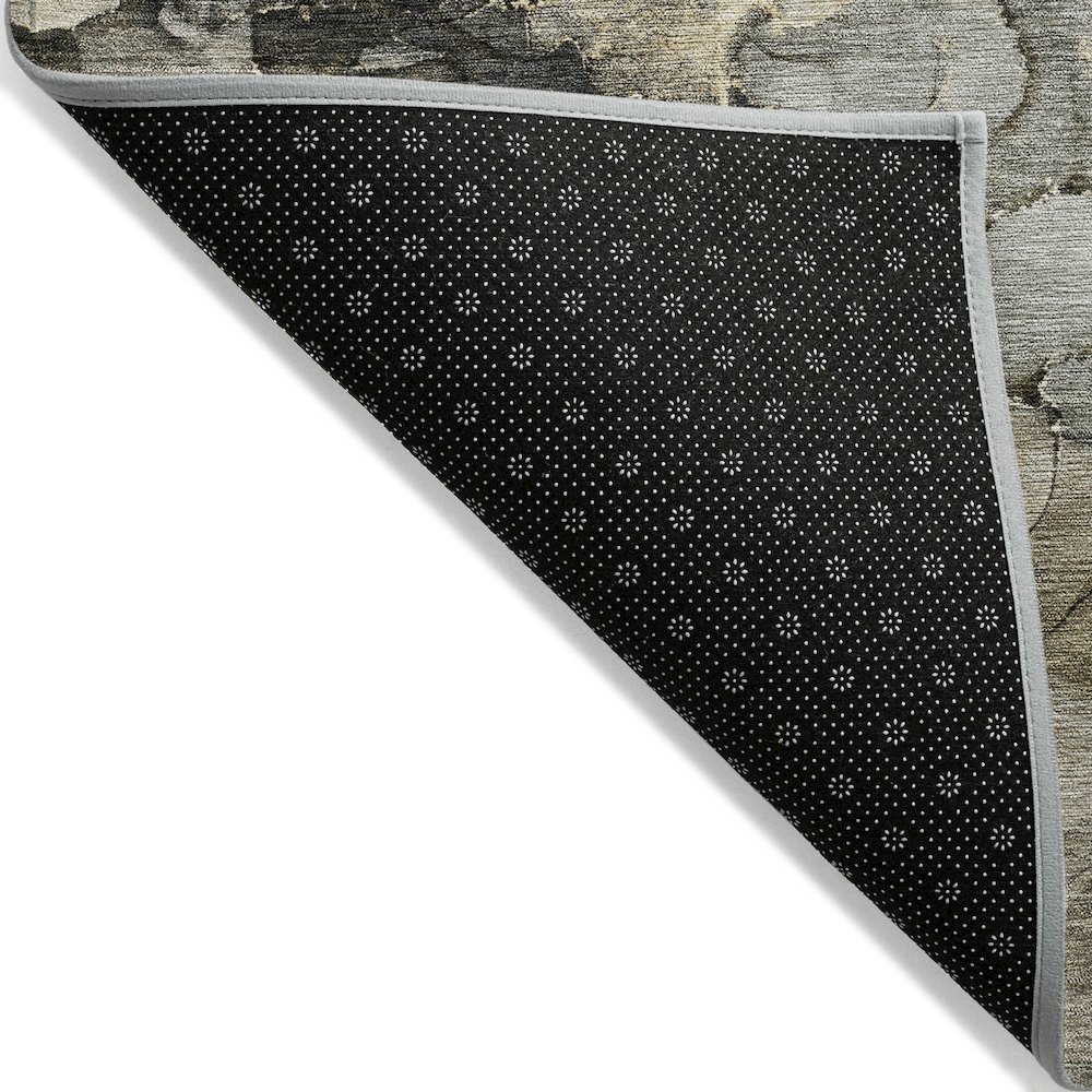 Machine Washable Indoor/Outdoor Chantille ACN2018 Pewter 9' x 12' Rug. Picture 2