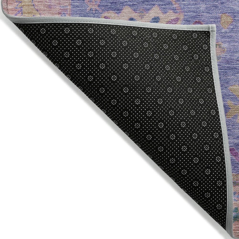 Machine Washable Indoor/Outdoor Chantille ACN2025 Purple 9' x 12' Rug. Picture 2