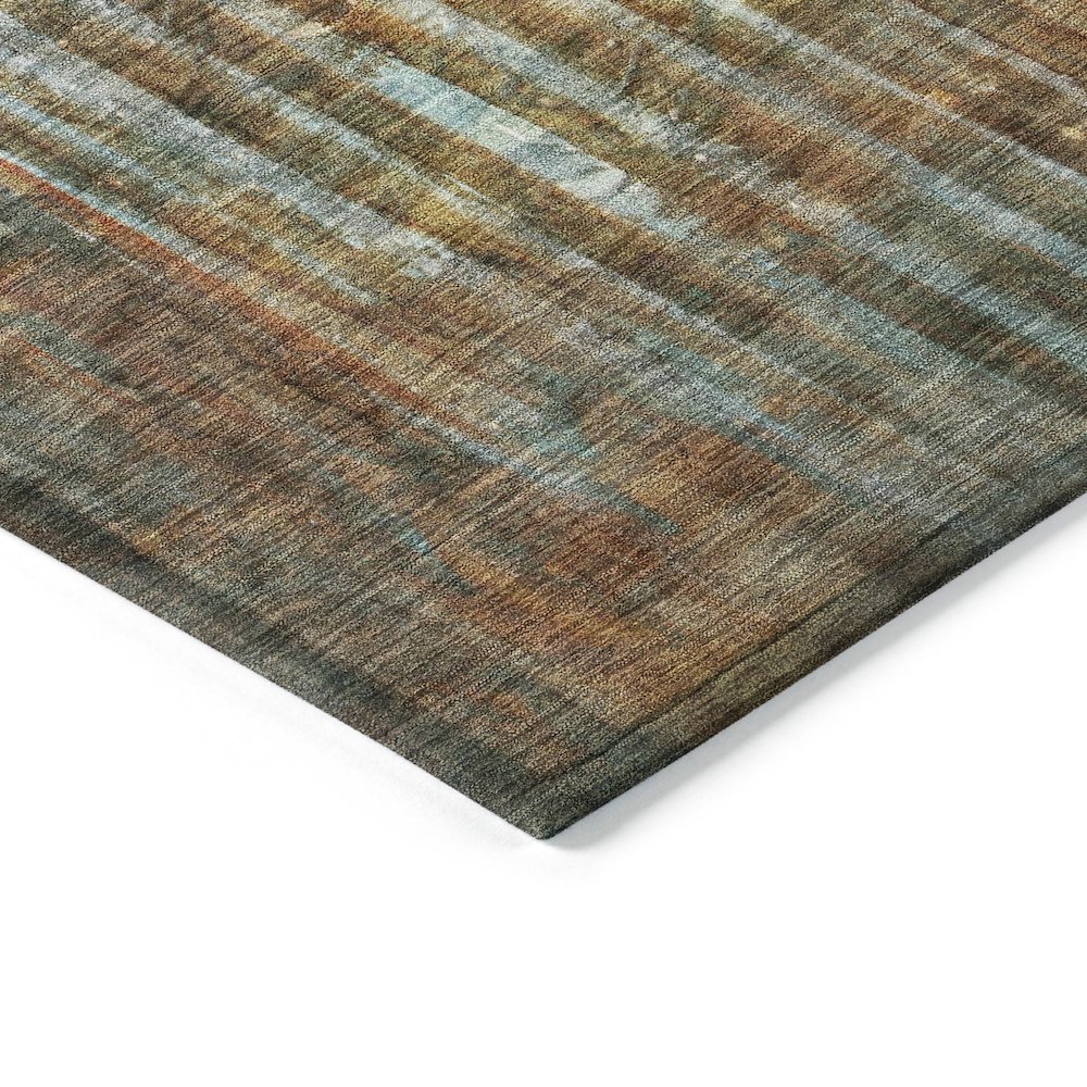 Machine Washable Indoor/Outdoor Chantille ACN2038 Paprika 9' x 12' Rug. Picture 3