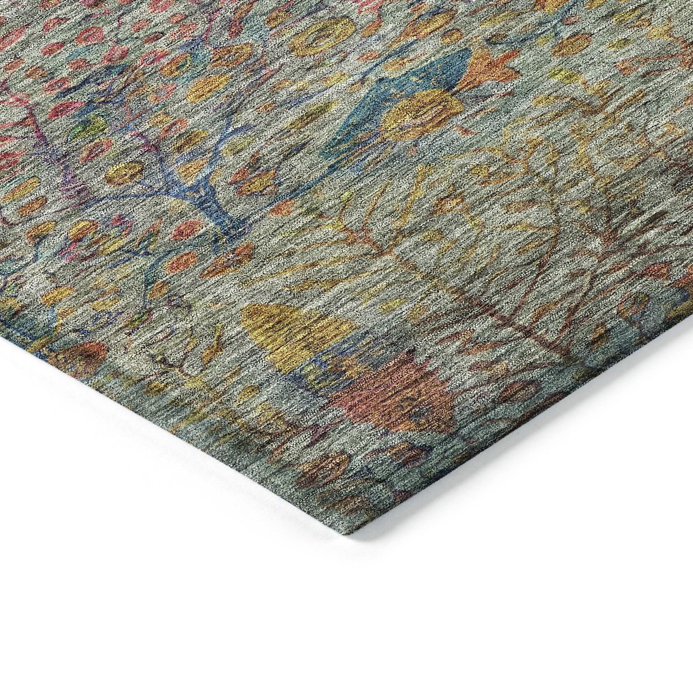 Machine Washable Indoor/Outdoor Chantille ACN2053 Green 9' x 12' Rug. Picture 3
