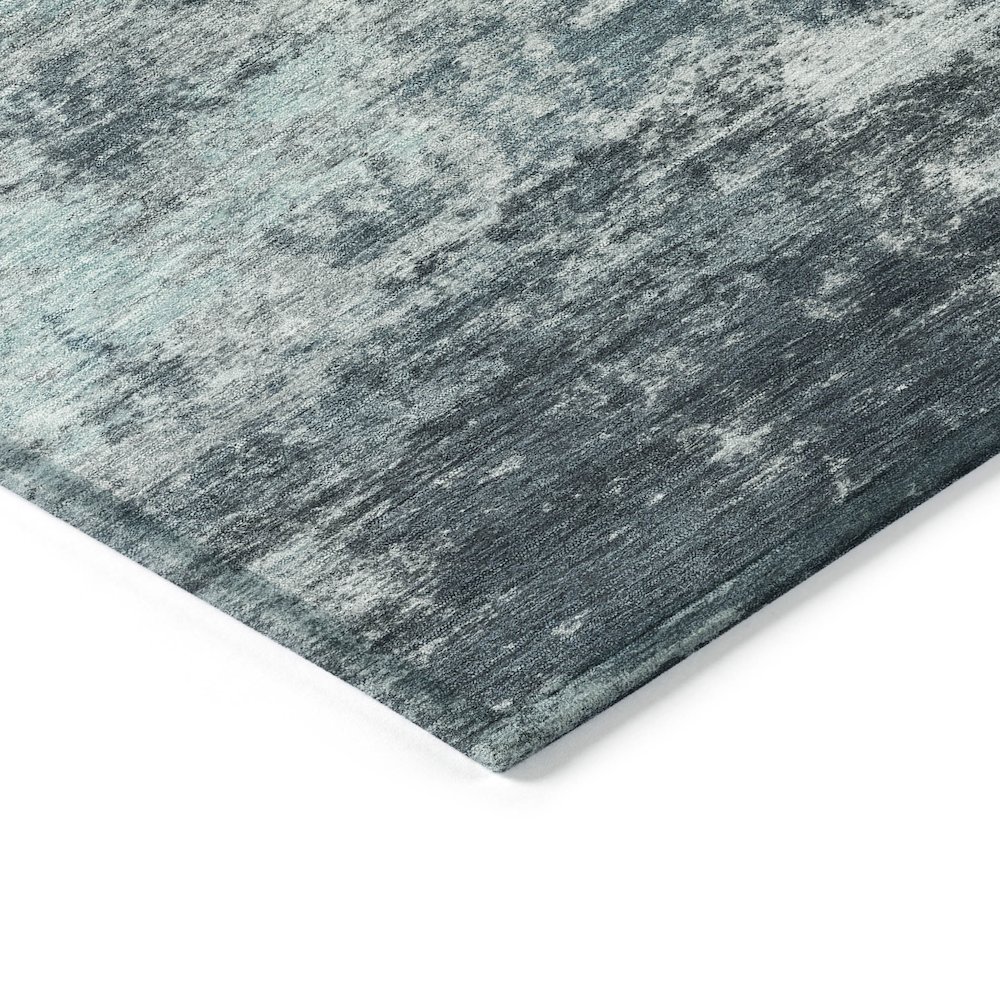 Machine Washable Indoor/Outdoor Chantille ACN2065 Teal 9' x 12' Rug. Picture 3