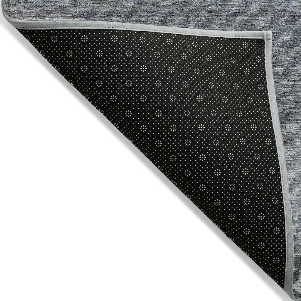 Machine Washable Indoor/Outdoor Chantille ACN2071 Pewter 9' x 12' Rug. Picture 2