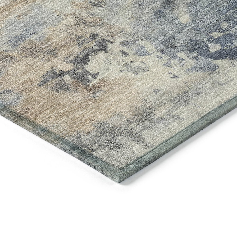 Machine Washable Indoor/Outdoor Chantille ACN2073 Denim 9' x 12' Rug. Picture 3