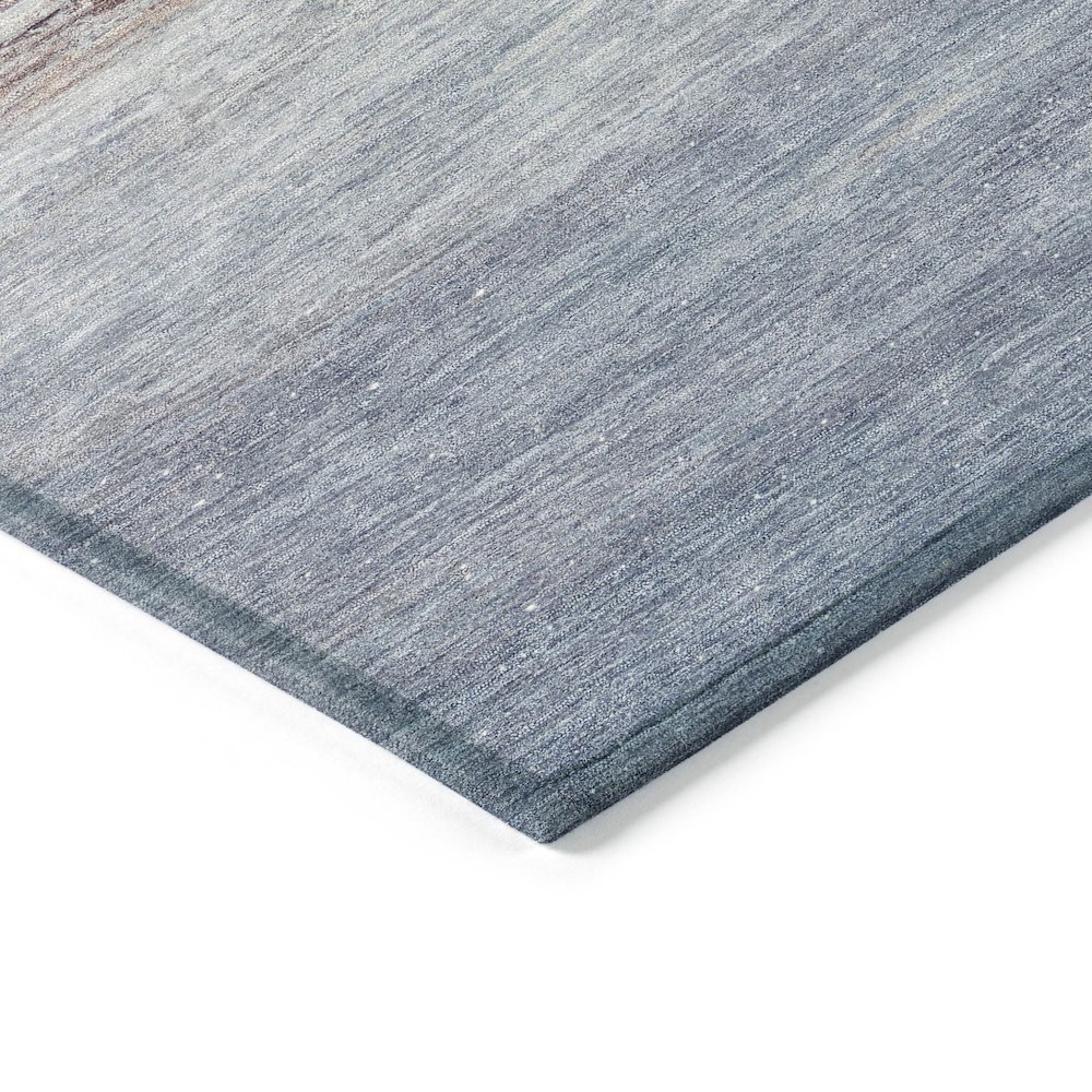 Machine Washable Indoor/Outdoor Chantille ACN2084 Blue 9' x 12' Rug. Picture 3