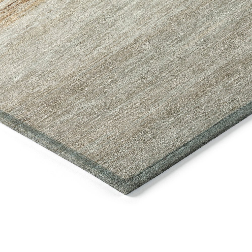 Machine Washable Indoor/Outdoor Chantille ACN2084 Taupe 9' x 12' Rug. Picture 3