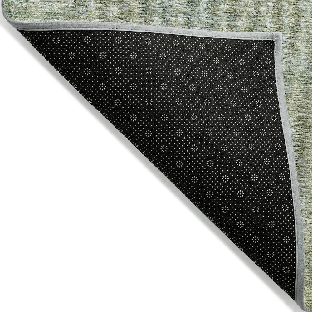 Machine Washable Indoor/Outdoor Chantille ACN2087 Green 9' x 12' Rug. Picture 2