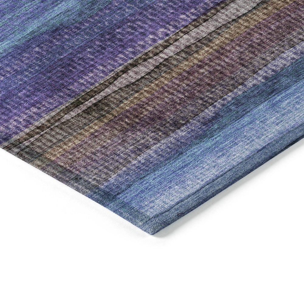 Machine Washable Indoor/Outdoor Chantille ACN2093 Blue 9' x 12' Rug. Picture 3