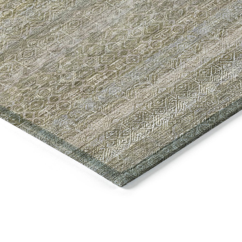 Machine Washable Indoor/Outdoor Chantille ACN2105 Khaki 9' x 12' Rug. Picture 3