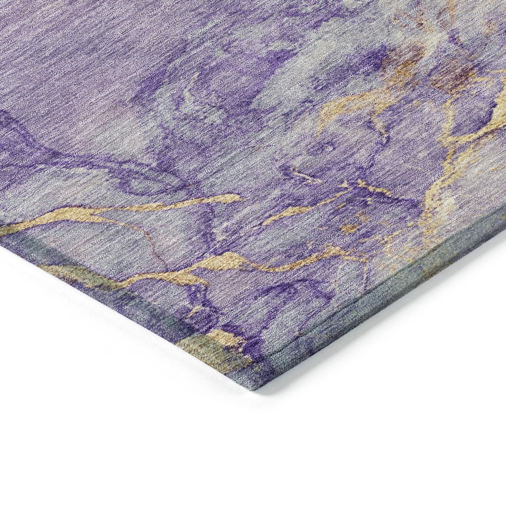 Machine Washable Indoor/Outdoor Chantille ACN2110 Purple 9' x 12' Rug. Picture 3