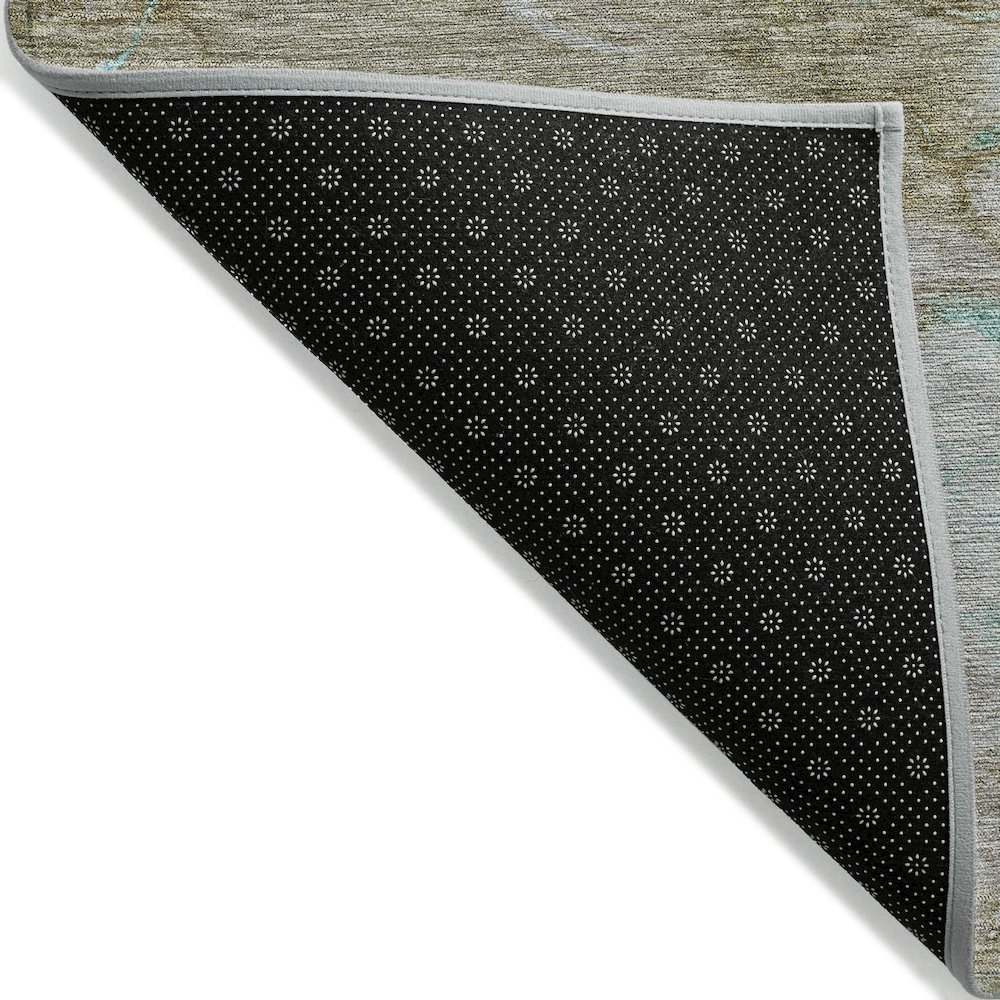 Machine Washable Indoor/Outdoor Chantille ACN2110 Teal 9' x 12' Rug. Picture 2