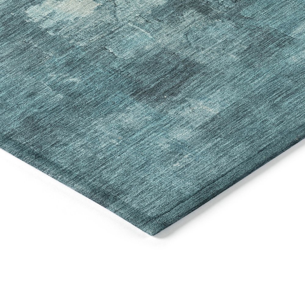 Machine Washable Indoor/Outdoor Chantille ACN2119 Teal 9' x 12' Rug. Picture 3