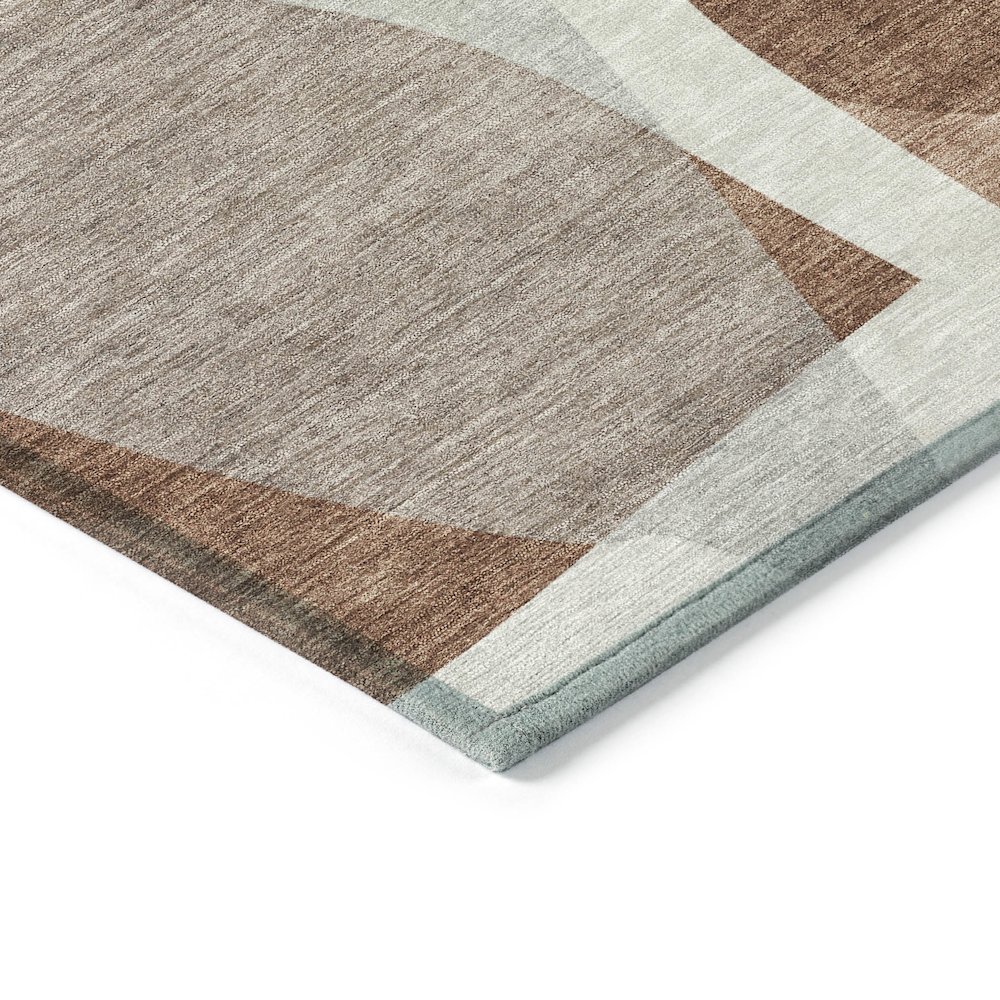 Machine Washable Indoor/Outdoor Chantille ACN2121 Paprika 9' x 12' Rug. Picture 3