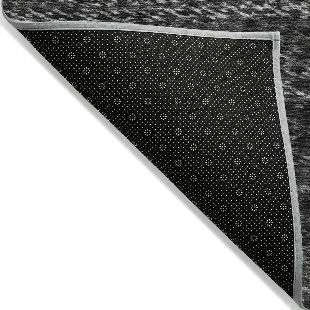 Machine Washable Indoor/Outdoor Chantille ACN2150 Charcoal 9' x 12' Rug. Picture 2
