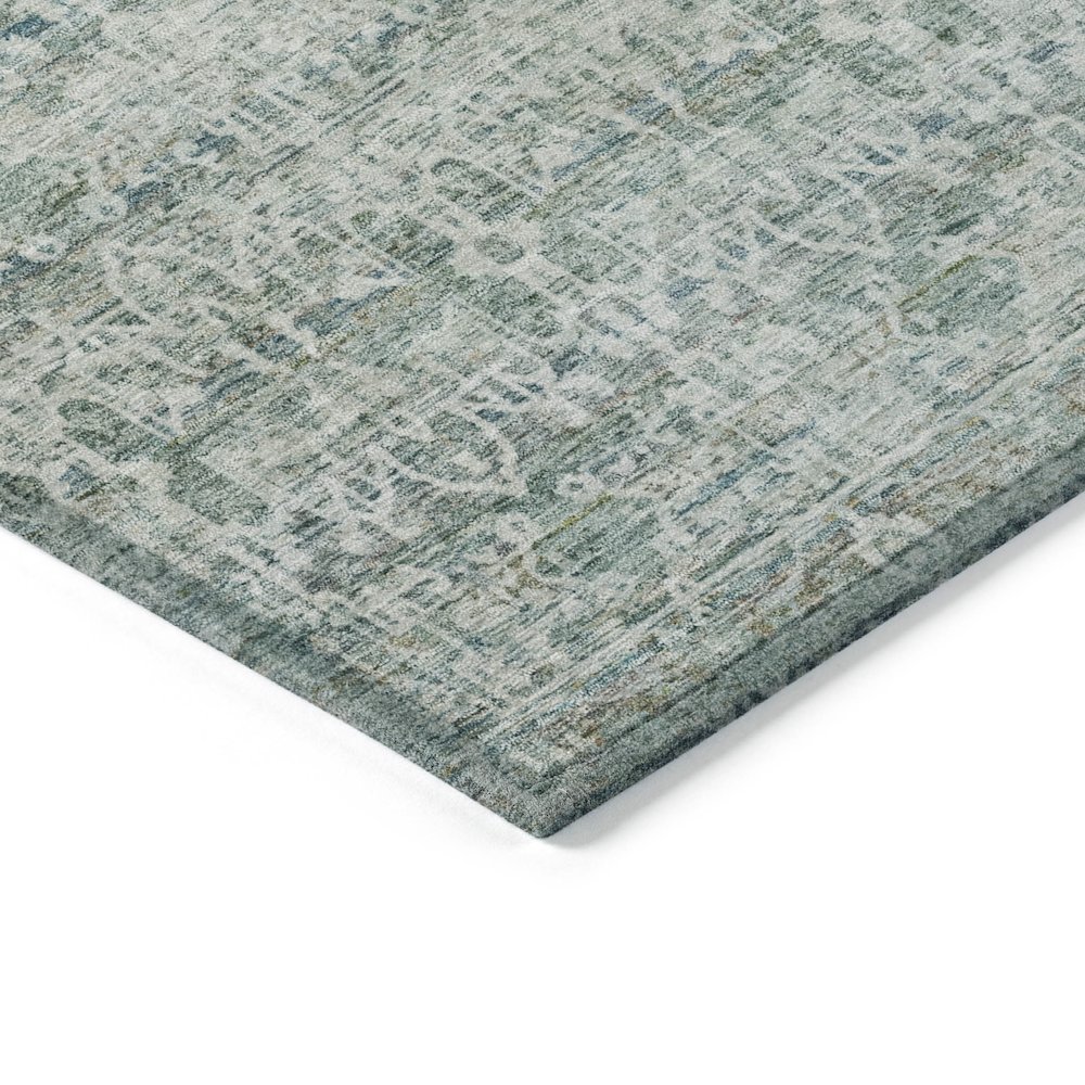 Machine Washable Indoor/Outdoor Chantille ACN2152 Teal 9' x 12' Rug. Picture 3