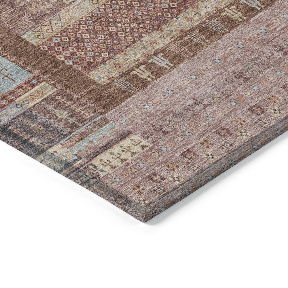 Machine Washable Indoor/Outdoor Chantille ACN2160 Paprika 9' x 12' Rug. Picture 3