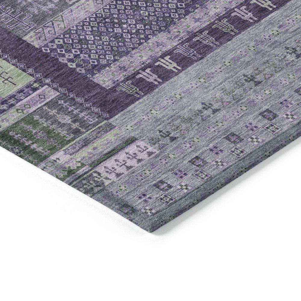 Machine Washable Indoor/Outdoor Chantille ACN2160 Purple 9' x 12' Rug. Picture 3