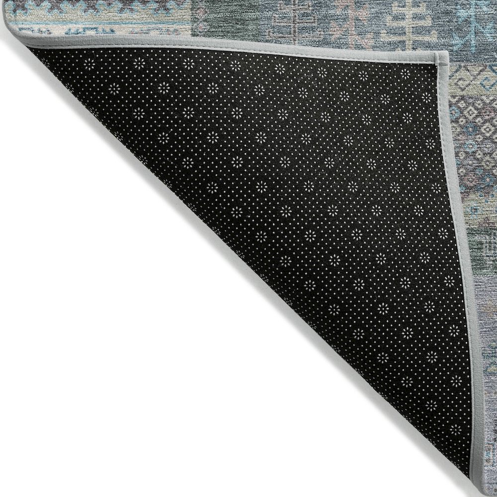 Machine Washable Indoor/Outdoor Chantille ACN2160 Teal 9' x 12' Rug. Picture 2