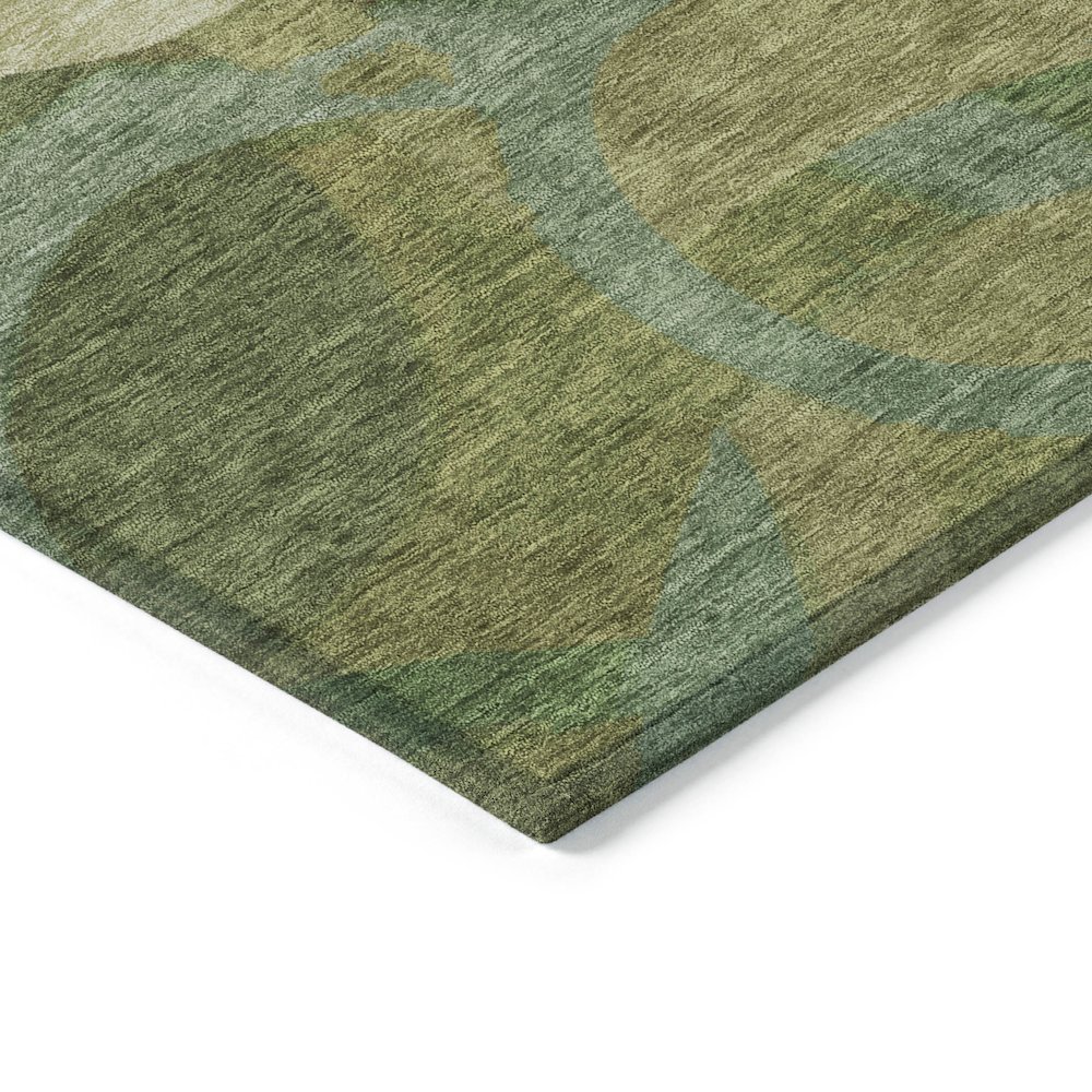 Machine Washable Indoor/Outdoor Chantille ACN2167 Green 9' x 12' Rug. Picture 3