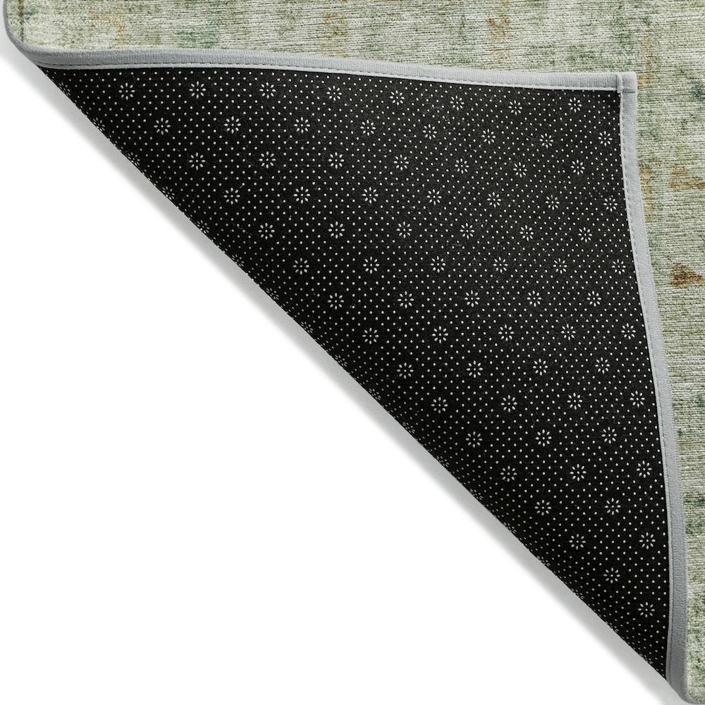 Machine Washable Indoor/Outdoor Chantille ACN2173 Green 9' x 12' Rug. Picture 2