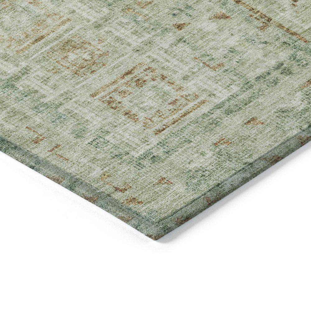 Machine Washable Indoor/Outdoor Chantille ACN2173 Green 9' x 12' Rug. Picture 3
