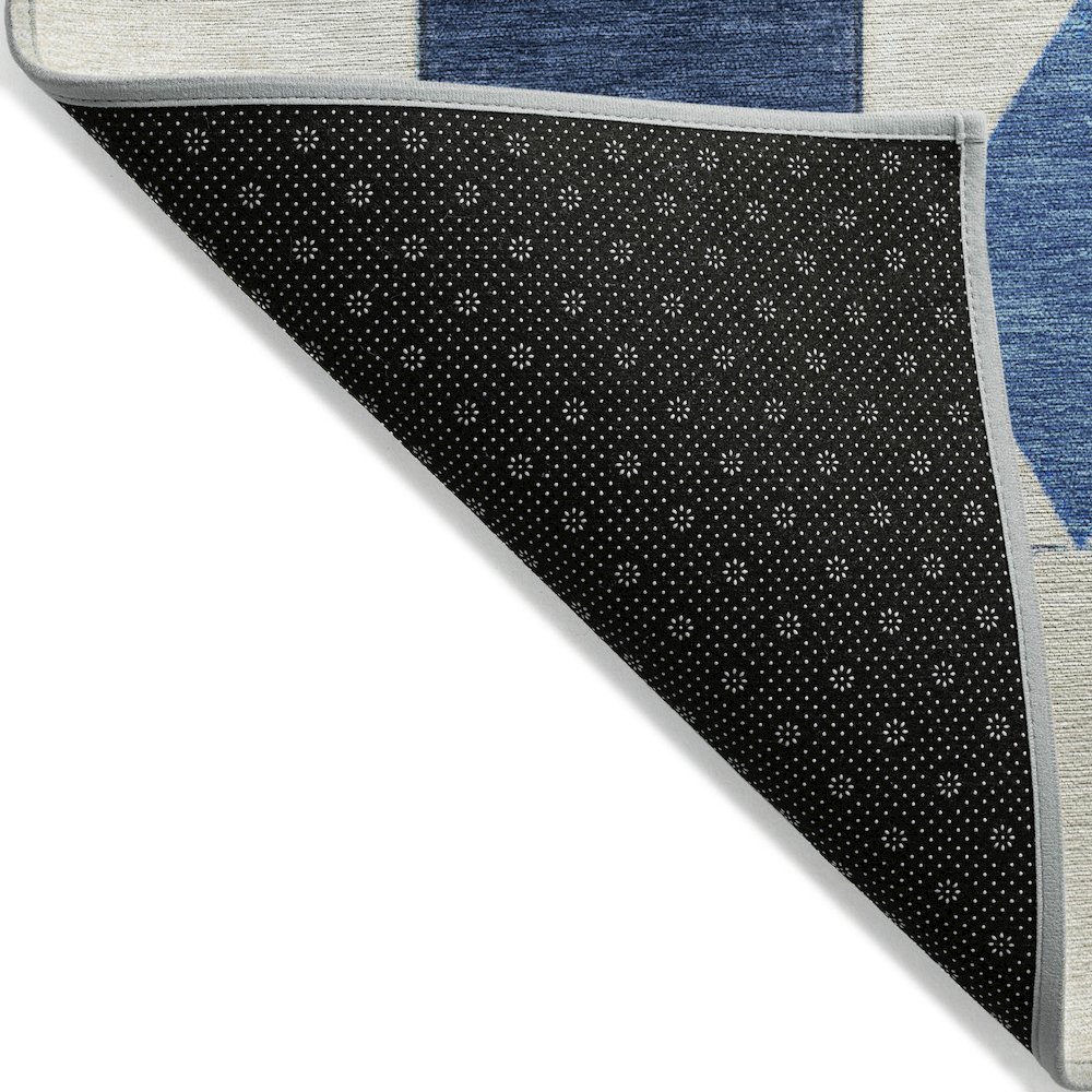 Machine Washable Indoor/Outdoor Chantille ACN2181 Blue 9' x 12' Rug. Picture 2