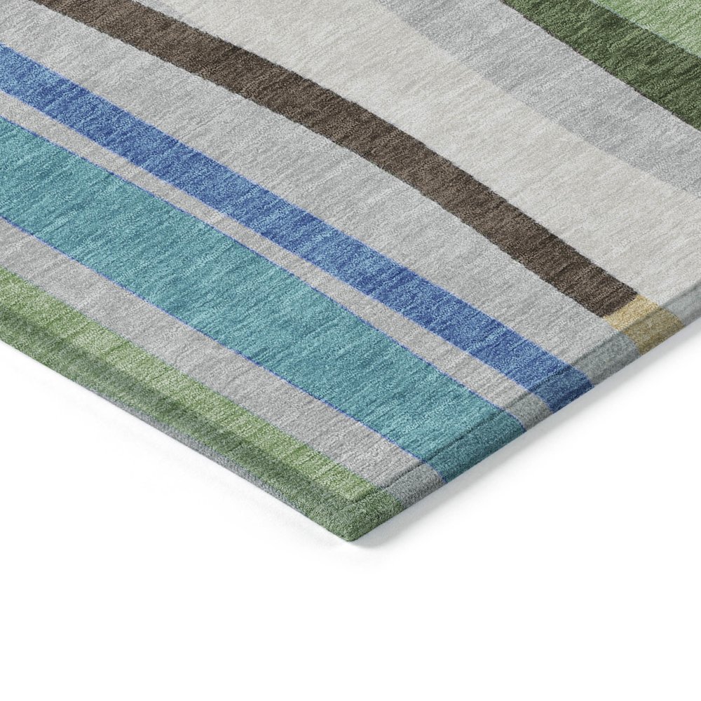 Machine Washable Indoor/Outdoor Chantille ACN2188 Green 9' x 12' Rug. Picture 3